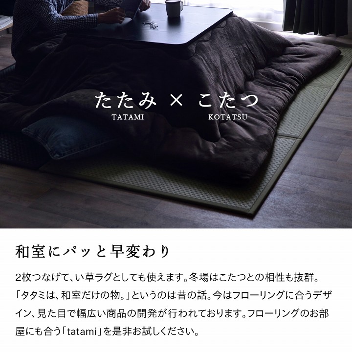 イケヒコ マットレス 三つ折り 日本 国産 畳 カビ防止 置き畳 軽量 梅雨 湿気 対策 新生活 こたつ敷 フロアマット グリーン 約140×210cm 1110781121938【代引き不可】【北海道沖縄離島は配送不可】-お取り寄せ品-