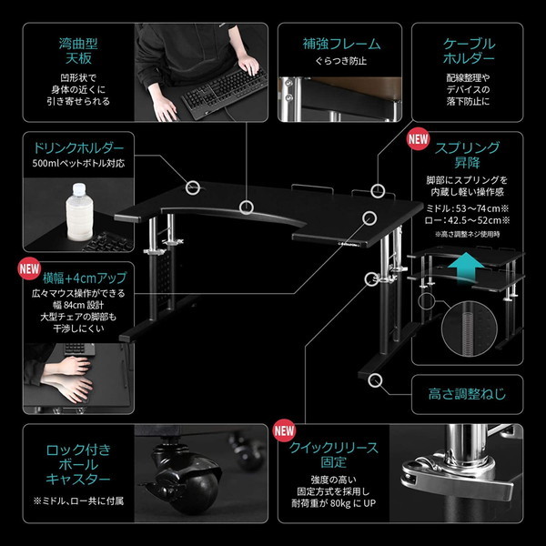 4589946146066 Bauhutte バウヒュッテ コックピットデスク2 ロータイプ