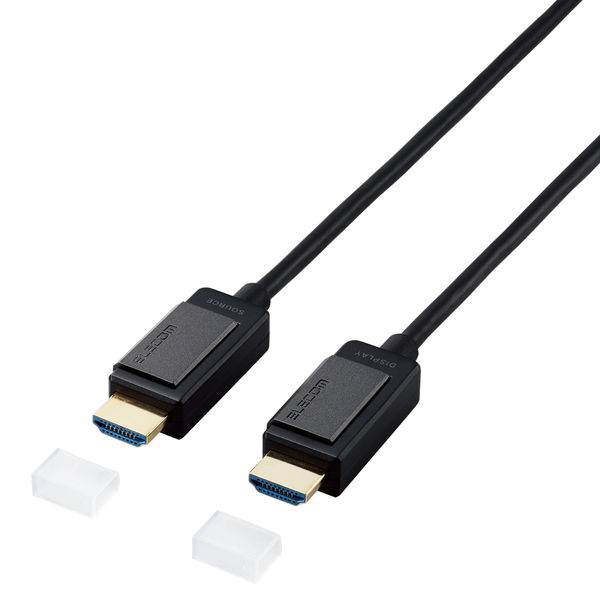ELECOM エレコム DH-HDLOA10BK HDMIケーブル 10m 4K 60p 金メッキ 長尺 無給電タイプ ARC ブラック【キャンセル不可・北海道沖縄離島配送不可】
