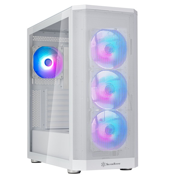 Silverstone PC������ FARA 514X SST-FA514X-WG �ۥ磻�ȥߥɥ륿� ATX �ǥ奢��饸�������� ARGB �����̥����ե�����������������ꡦ����󥻥��Բġ��̳�ƻ����Υ�������Բġ�