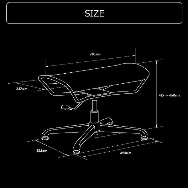 Bauhutte バウヒュッテ ゲーミングオットマンワイドM BOT-700M-BK メッシュ 通気性 足置き 【代引・日時指定・キャンセル不可・北海道沖縄離島配送不可】 -メーカー直送- ※メーカー在庫潤沢