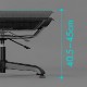 Bauhutte バウヒュッテ ゲーミングオットマンワイドM BOT-700M-BK メッシュ 通気性 足置き 【代引・日時指定・キャンセル不可・北海道沖縄離島配送不可】 -メーカー直送- ※メーカー在庫潤沢