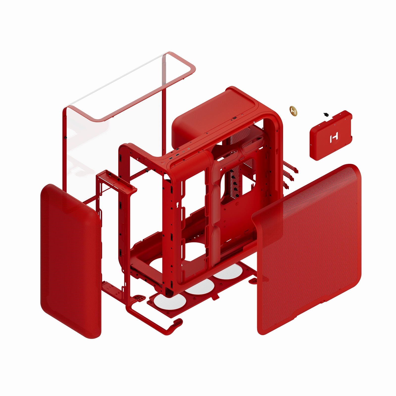 HYTE PC������ X50 Cherry ���̶������饹��� �饦��ɥǥ�����E-ATX�б�PC������ X50����å� �ڥ���󥻥��Բġ��̳�ƻ����Υ�������Բġ�