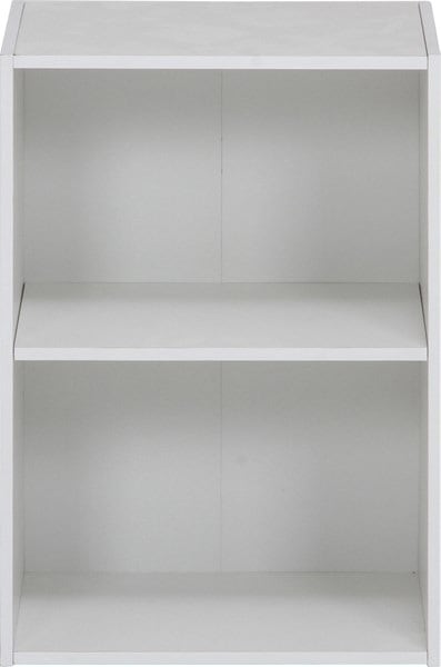不二貿易 カラーボックス 可動棚2段 WH TKD023 商品コード96613【代引・日時指定・キャンセル不可・北海道沖縄離島配送不可】 -お取リ寄せ-