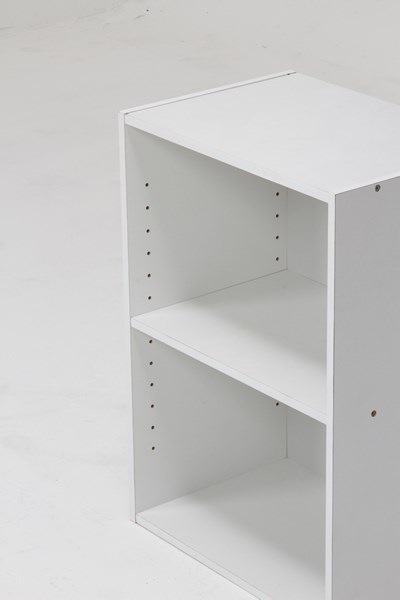 不二貿易 カラーボックス 可動棚2段 WH TKD023 商品コード96613【代引・日時指定・キャンセル不可・北海道沖縄離島配送不可】 -お取リ寄せ-