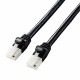 ELECOM エレコム LD-GPAT/BK100 LANケーブル CAT6A 爪折れ防止 10m ブラック 【キャンセル不可・北海道沖縄離島配送不可】