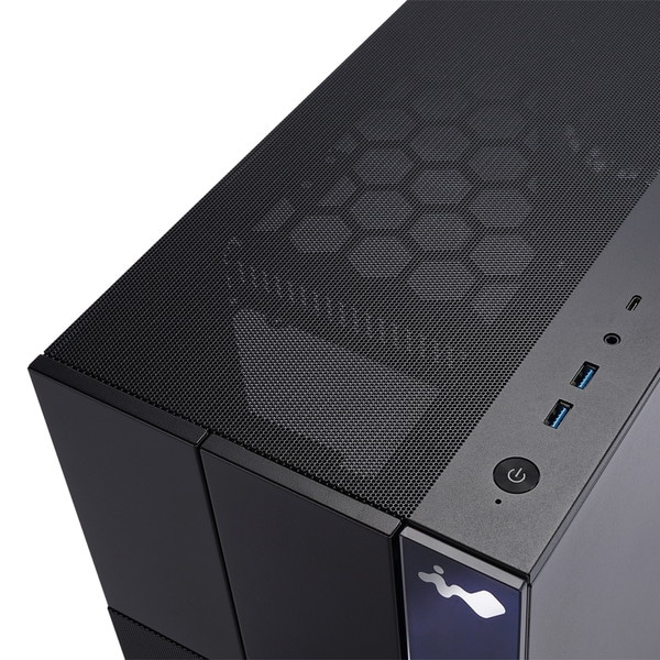 InWin ミニタワー PCケース F3 Black IW-CS-F3BLK-1AN120 Micro-ATX Mini-ITX 対応 ガラスパネル ブラック 【キャンセル不可・北海道沖縄離島配送不可】