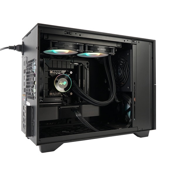InWin ミニタワー PCケース F3 Black IW-CS-F3BLK-1AN120 Micro-ATX Mini-ITX 対応 ガラスパネル ブラック 【キャンセル不可・北海道沖縄離島配送不可】