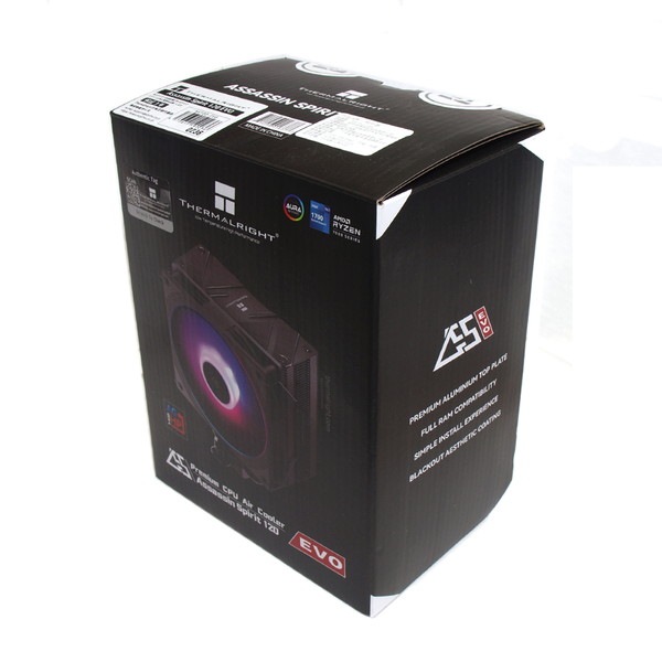 Thermalright CPU�����顼 Assassin Spirit 120 EVO AS120-EVO �����ɥե�����  ����Υ���:28.2dB �֥�å� �ڥ���󥻥��Բġ��̳�ƻ����Υ�������Բġ�