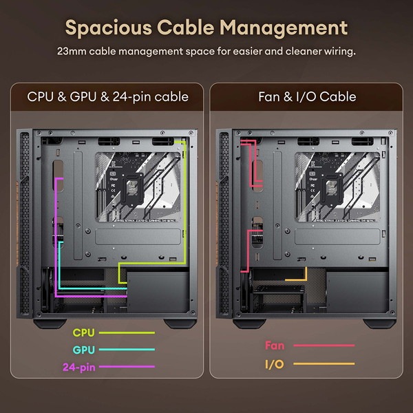 Okinos PCケース Cypress 3 Wood 木材仕様 ファン4基標準搭載 Micro-ATX/ITX対応 裏配線スペース搭載 ミドルタワー 【キャンセル不可・北海道沖縄離島配送不可】