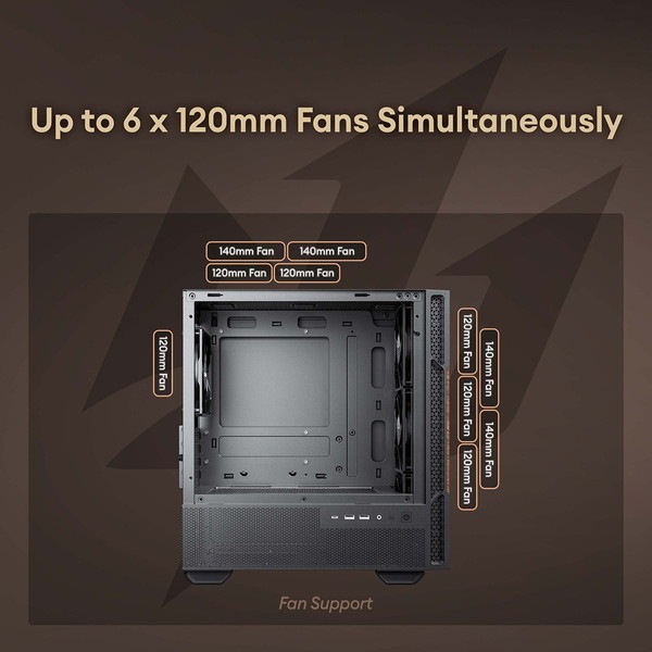 Okinos PCケース Cypress 3 Wood 木材仕様 ファン4基標準搭載 Micro-ATX/ITX対応 裏配線スペース搭載 ミドルタワー 【キャンセル不可・北海道沖縄離島配送不可】