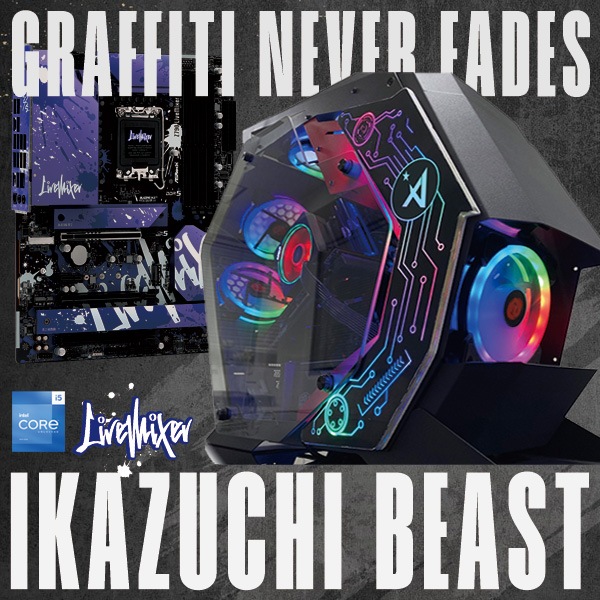 intel 14th뻳꡼IKAZUCHI BEAST(ܹ CPU:Corei7-14700F/:DDR5 32GB RGB/SSD:NVMe 1TB M.2 SSD Gen4/HDD:-/Ÿ:850W 80 PLUS Gold/:RTX5060) Raizan-443185 ߥPC BTOѥ