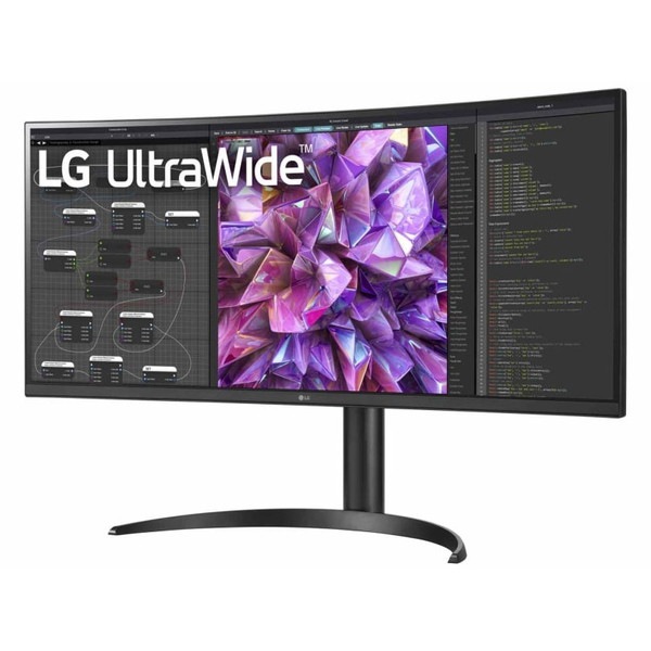 PCモニター LGエレクトロニクス ビジネスの快適さを追求したLAN端子搭載の34インチ曲面型ウルトラワイドモニター 34WQ75C-B 液晶ディスプレイ 【キャンセル不可・北海道沖縄離島配送不可】