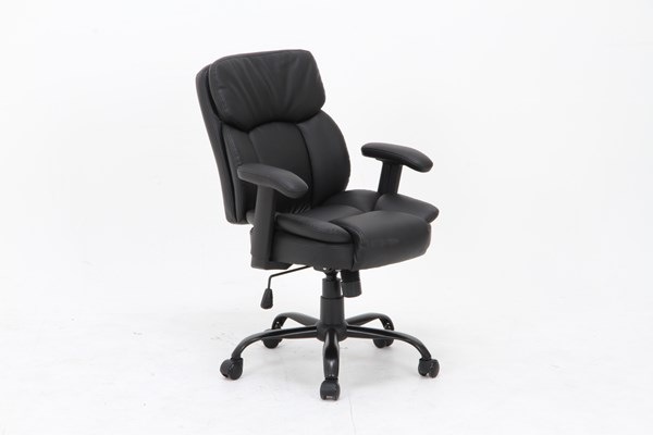 不二貿易 PUプレジデントチェアーマンチェスター BK H-2640-TH 商品コード60002【代引・日時指定・キャンセル不可・北海道沖縄離島配送不可】 -お取リ寄せ-