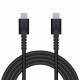 ELECOM エレコム MPA-CCS20PNBK スマホ・タブレット用USBケーブル USB(C-C) 高耐久 USB Power Delivery対応 認証品 2.0m ブラック 【キャンセル不可・北海道沖縄離島配送不可】