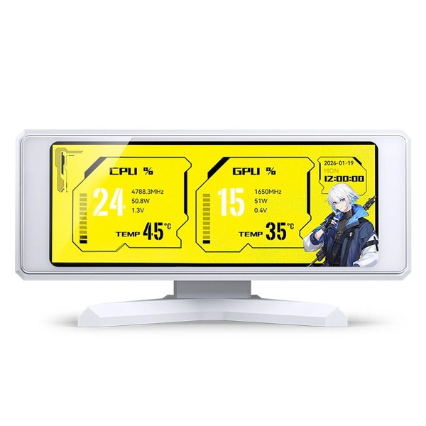 JONSBO 3.39�����IPS�ǥ����ץ쥤��ܥ��������� DS339-WHITE 360��960�β����� JONSBO AIO���եȥ����� �ޥ����ܡ��ɤΥإå��ԥ�ľ��/USB Type-A��³ DS339 WHITE �ۥ磻�� �ڥ���󥻥��Բġ��̳�ƻ����Υ�������Բġ� -������-