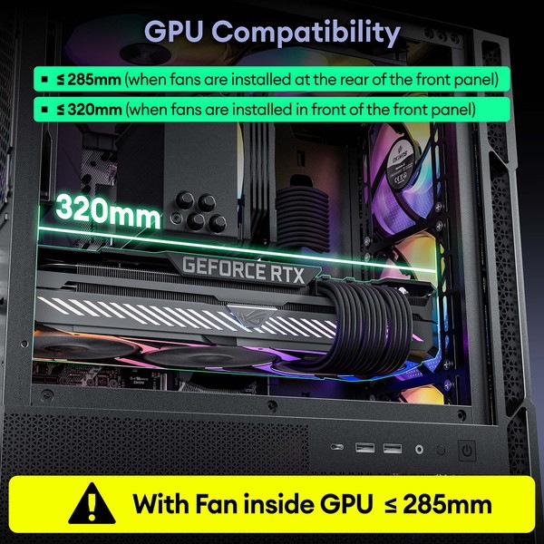 Okinos PC������ Cypress 3 ARGB ARGB�ե���4��ɸ����� Micro-ATX/ITX�б� ΢�������ڡ������ �ߥɥ륿� �ڥ���󥻥��Բġ��̳�ƻ����Υ�������Բġ�