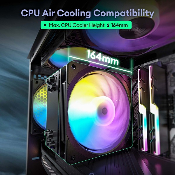 Okinos PC������ Cypress 3 ARGB ARGB�ե���4��ɸ����� Micro-ATX/ITX�б� ΢�������ڡ������ �ߥɥ륿� �ڥ���󥻥��Բġ��̳�ƻ����Υ�������Բġ�