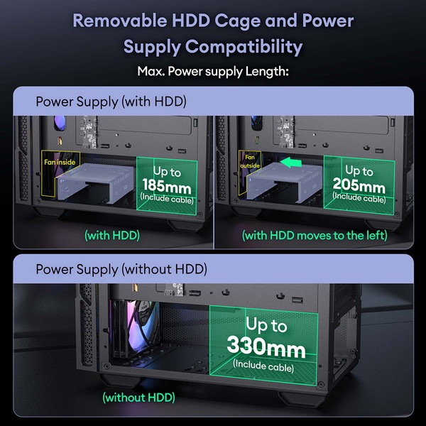 Okinos PC������ Cypress 3 ARGB ARGB�ե���4��ɸ����� Micro-ATX/ITX�б� ΢�������ڡ������ �ߥɥ륿� �ڥ���󥻥��Բġ��̳�ƻ����Υ�������Բġ�