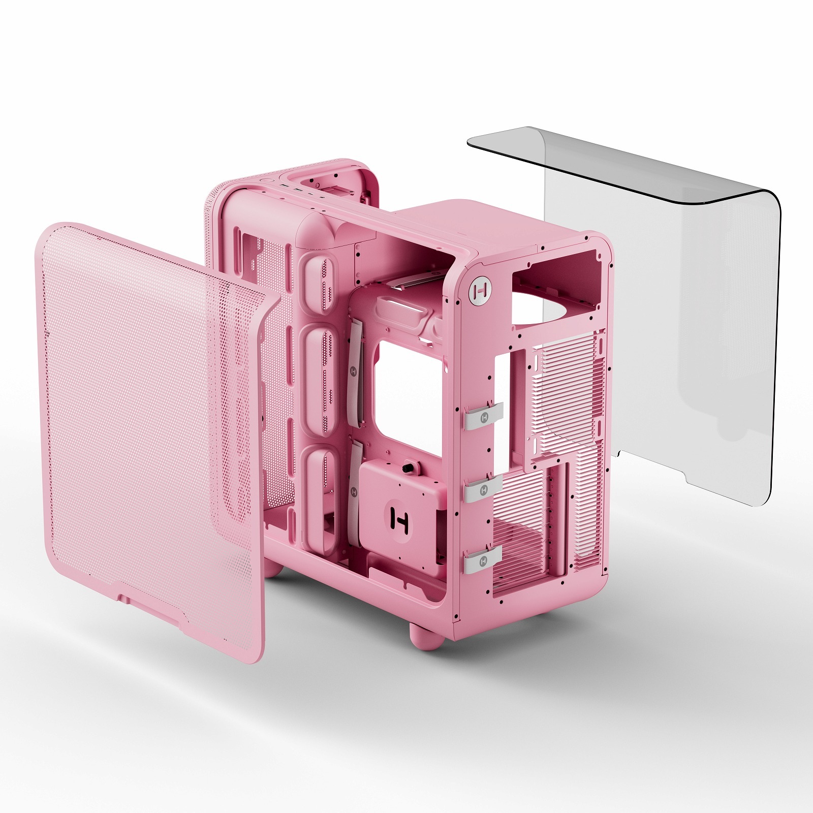 ピンクPCケースセット 1220000352575 HYTE PCケース X50 Strawberry Milk 曲面強化ガラス搭載