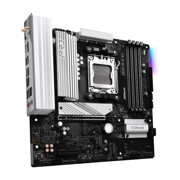 ASRock マザーボード B850M Pro RS WiFi AM5 AMD B850 MicroATX DDR5
