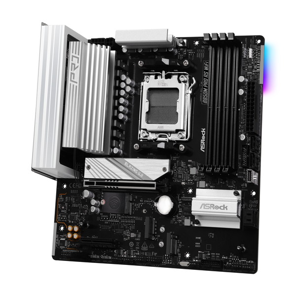 ASRock マザーボード B850M Pro RS WiFi AM5 AMD B850 MicroATX DDR5