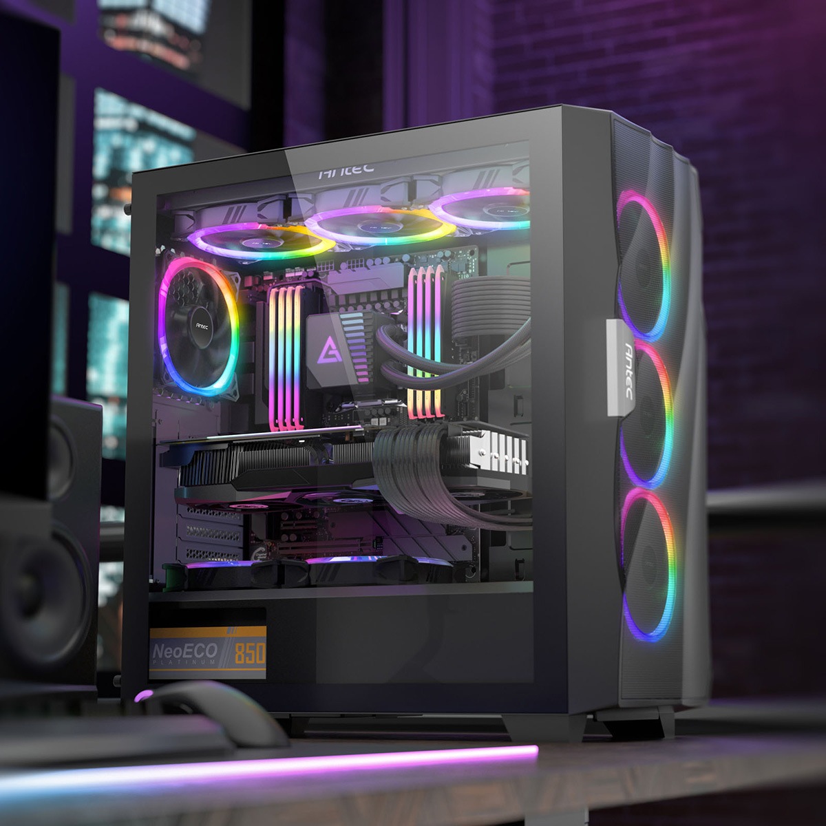 ANTEC RGBファン3個セット Fusion 120 ARGB_3+C 【キャンセル不可・北海道沖縄離島配送不可】