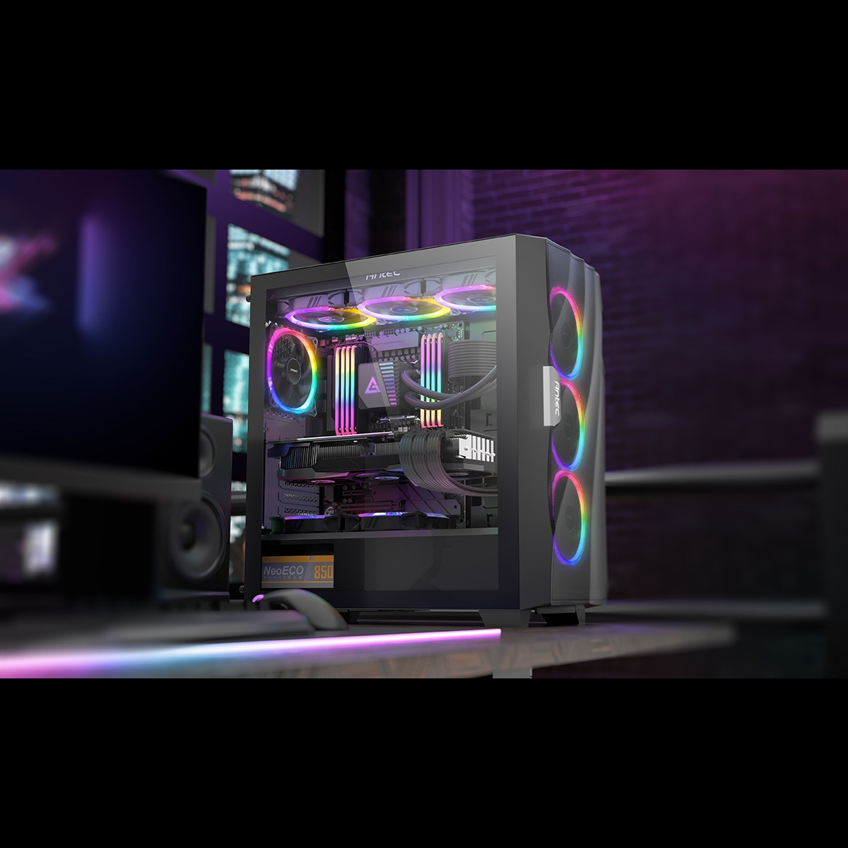 ANTEC RGBファン3個セット Fusion 120 ARGB_3+C 【キャンセル不可・北海道沖縄離島配送不可】