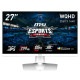 MSI ゲーミングモニタ― MAG-274QRFW-E20 27インチ WQHD(2,560 × 1,440) リフレッシュレート200Hz 速度0.5ms(GTG、最小値)VESA100 RAPID IPSパネル DisplayHDR 400 AIビジョン コントラスト比1,000:1 Adaptive-Sync