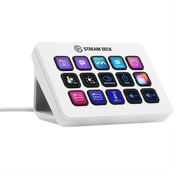 Elgato Stream Deck MK.2 White (���ܸ�ѥå�����) 10GBA9911-JP ¿��ǽ ���硼�ȥ��åȥ����ܡ��� LCD�ܥ���15�� �ۥ磻�ȡ�Ǽ���׳�ǧ������󥻥��Բġ��̳�ƻ����Υ�������Բġ� -������-