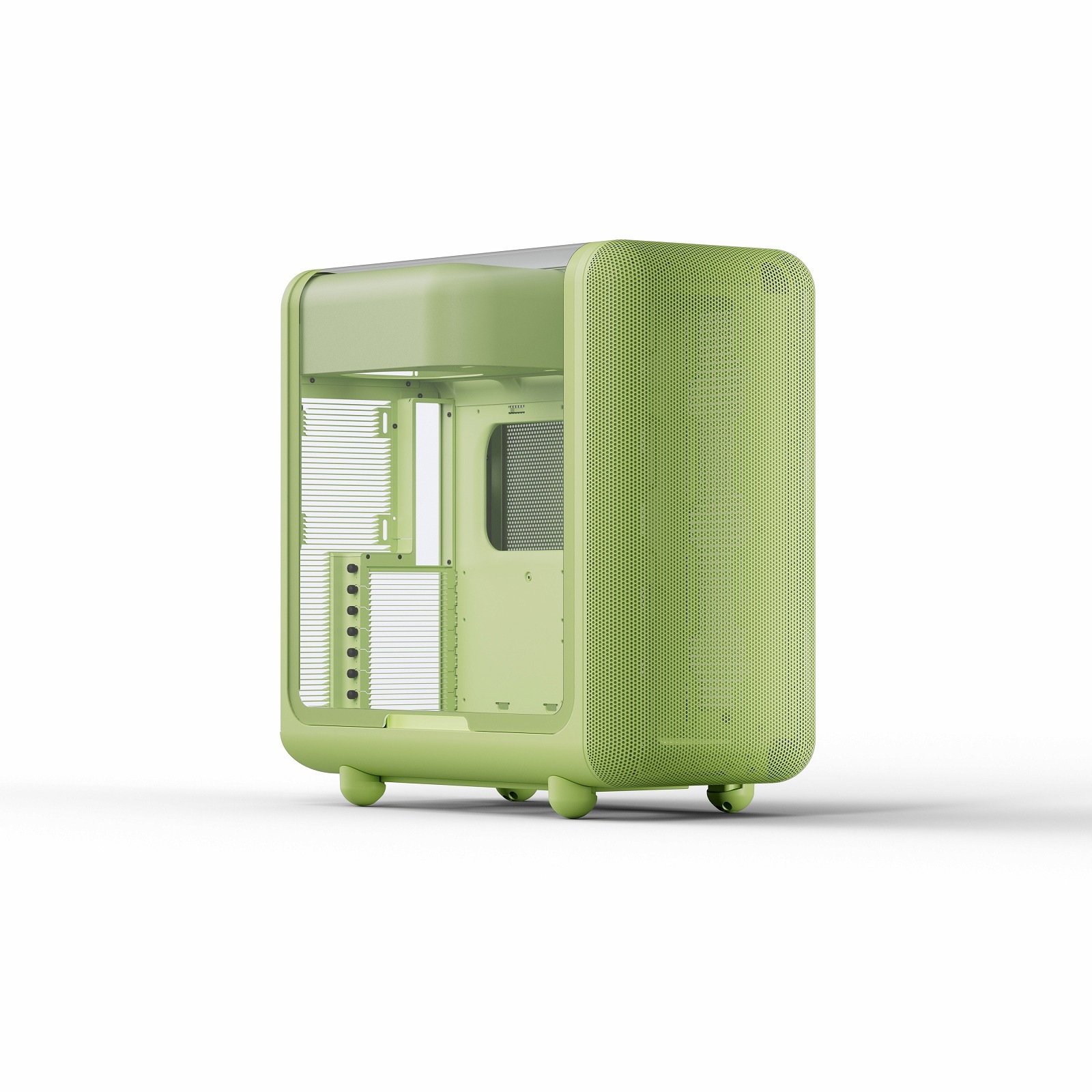 HYTE PC������ X50 Matcha Milk ���̶������饹��� �饦��ɥǥ�����E-ATX�б�PC������ X50�����꡼�� �ڥ���󥻥��Բġ��̳�ƻ����Υ�������Բġ�