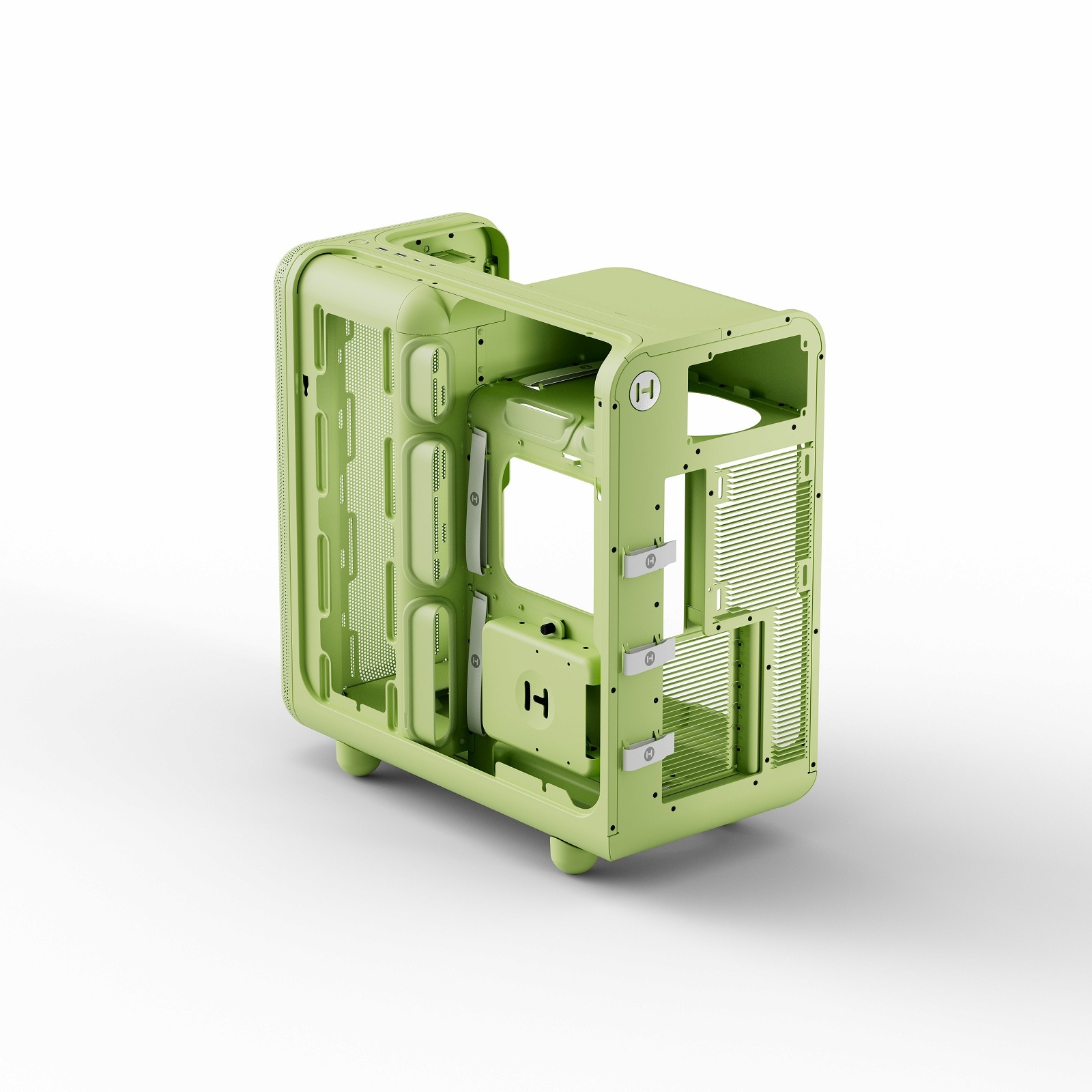 HYTE PC������ X50 Matcha Milk ���̶������饹��� �饦��ɥǥ�����E-ATX�б�PC������ X50�����꡼�� �ڥ���󥻥��Բġ��̳�ƻ����Υ�������Բġ�