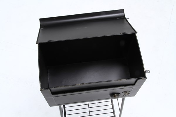 不二貿易 ガーデンポスト(オブジェ) ローズ ブラック 横型 商品コード35500【代引・日時指定・キャンセル不可・北海道沖縄離島配送不可】 -お取リ寄せ-