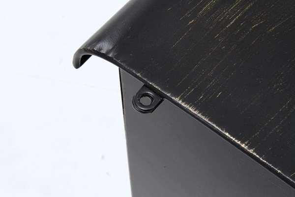 不二貿易 ガーデンポスト(オブジェ) ローズ ブラック 横型 商品コード35500【代引・日時指定・キャンセル不可・北海道沖縄離島配送不可】 -お取リ寄せ-