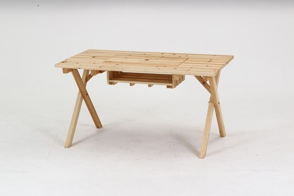 不二貿易 BBQテーブル&ベンチセット コンロスペース付 NA SD09-1032NA 商品コード84524【代引・日時指定・キャンセル不可・北海道沖縄離島配送不可】 -お取リ寄せ-