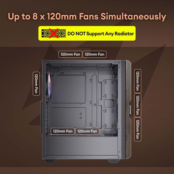 Okinos PC Cypress 5 ARGB ں ARGBե4ɸ ATX/Micro-ATX/ITXб ߥɥ륿 ڥ󥻥Բġ̳ƻΥԲġ