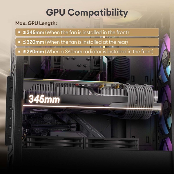 Okinos PC Cypress 5 ARGB ں ARGBե4ɸ ATX/Micro-ATX/ITXб ߥɥ륿 ڥ󥻥Բġ̳ƻΥԲġ