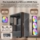 Okinos PC Cypress 5 ARGB ں ARGBե4ɸ ATX/Micro-ATX/ITXб ߥɥ륿 ڥ󥻥Բġ̳ƻΥԲġ