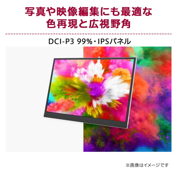 LG モバイルモニター gram Type-C 99% 16インチ 16MQ70 1600) 670g DCI-P3 IPS 非光沢  WQXGA(2560 view USB