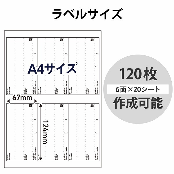 ELECOM ���쥳�� EDT-LPAD620 ��̾��ɽ���׎͎ގ� �ڎ����ʎߎ����б� ���Ϥ���׎͎ގ� 20�� �ڥ���󥻥��Բġ��̳�ƻ����Υ�������Բġ�