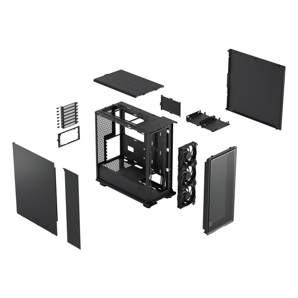 Fractal Design PC������ FD-C-EPO1A-01 ATX �ߥɥ륿� Epoch Black Solid �ե���ȥ�å��� �����ץ�쥤������ Momentum 120�ڥ���󥻥��Բġ��̳�ƻ����Υ�������Բġ� -������-