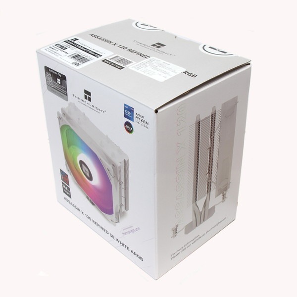 Thermalright CPU�����顼 Assassin X 120 Refined SE WHITE ARGB AX120-R-SE-WH-ARGB �����ɥե�����  ����Υ���:25.6dB �ۥ磻�� �ڥ���󥻥��Բġ��̳�ƻ����Υ�������Բġ�