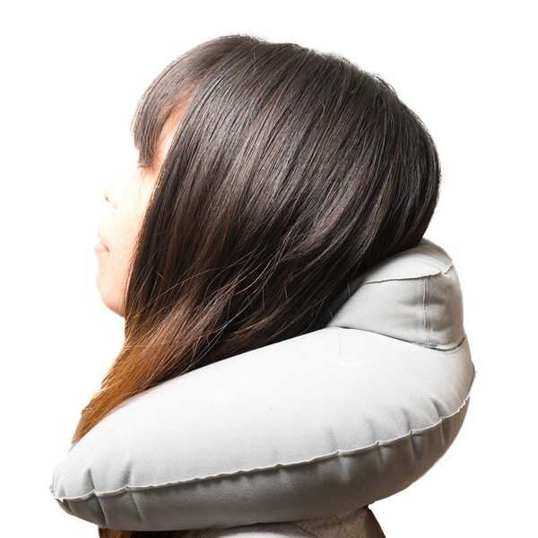 エアーネックピロー 収納袋付 ネイビー MBZ-APM2/NV お取り寄せ