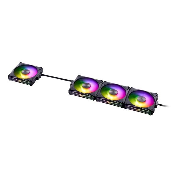 XPG �������ե��� HURRICANE MAG 120 ARGB PWM (�֥�å� 4�ĥѥå�) �ޥ��ͥåȼ���³ ���ž/�ղ�ž�ڤ��ؤ���ǽ ARGBȯ�� ADATA HURRICANEMAG120ARGBPWM4C-BKCWW �ڥ���󥻥��Բġ��̳�ƻ����Υ�������Բġ� -������-