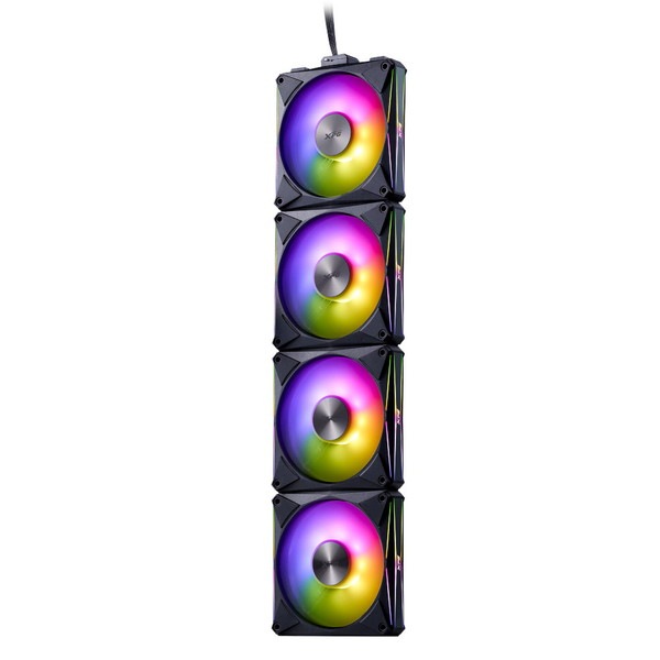 XPG �������ե��� HURRICANE MAG 120 ARGB PWM (�֥�å� 4�ĥѥå�) �ޥ��ͥåȼ���³ ���ž/�ղ�ž�ڤ��ؤ���ǽ ARGBȯ�� ADATA HURRICANEMAG120ARGBPWM4C-BKCWW �ڥ���󥻥��Բġ��̳�ƻ����Υ�������Բġ� -������-