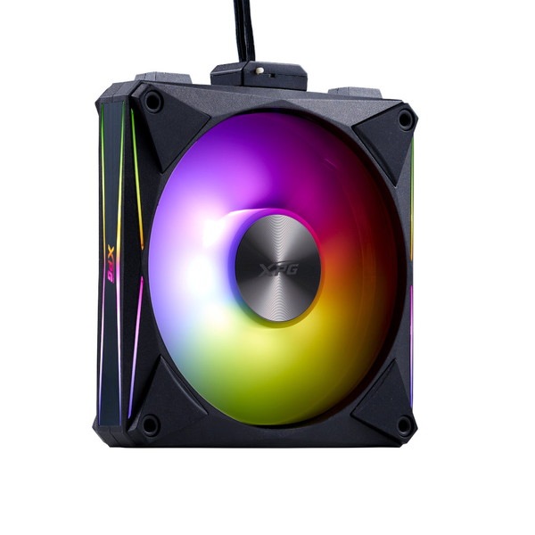 XPG �������ե��� HURRICANE MAG 120 ARGB PWM (�֥�å� 4�ĥѥå�) �ޥ��ͥåȼ���³ ���ž/�ղ�ž�ڤ��ؤ���ǽ ARGBȯ�� ADATA HURRICANEMAG120ARGBPWM4C-BKCWW �ڥ���󥻥��Բġ��̳�ƻ����Υ�������Բġ� -������-