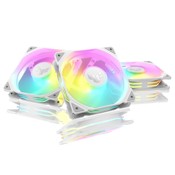 ASUS PC�������ե��� ��TUF GAMING TR120�ץ��꡼�� TUF GAMING TR120 FAN ARGB REVERSE WHITE 3IN1 TUFGAMINGTR120FAN ARGB REWHT3IN1 �ղ�ž �ۥ磻�� ��ڥ���󥻥��Բġ��̳�ƻ����Υ�������Բġ�