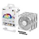 ASUS PC�������ե��� ��TUF GAMING TR120�ץ��꡼�� TUF GAMING TR120 FAN ARGB REVERSE WHITE 3IN1 TUFGAMINGTR120FAN ARGB REWHT3IN1 �ղ�ž �ۥ磻�� ��ڥ���󥻥��Բġ��̳�ƻ����Υ�������Բġ�