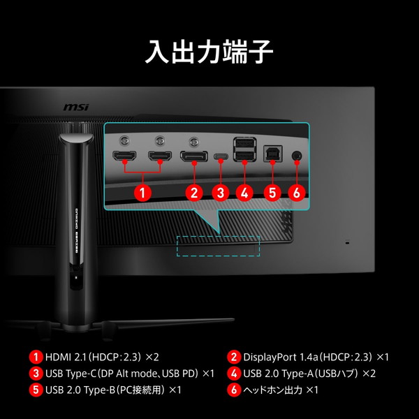 MSI ����ȥ�磻�� �Ѷʥ����ߥ󥰥�˥��� MPG-491CQPX-QD-OLED 49����� DQHD��5,120 �� 1,440�� 240Hz QD-OLED�ѥͥ� �ϡ��ե��쥢��ȿ���ɻߥ����ƥ��󥰡�