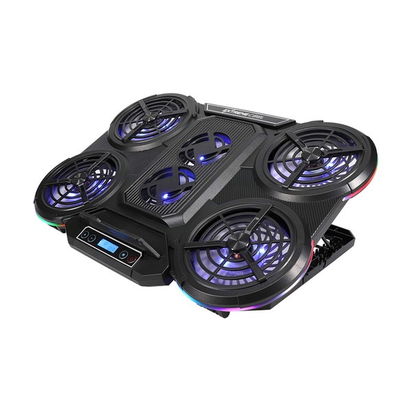 OWLTECH ゲーミング ノートPCクーラー OWL-GNC-RGB2 冷却ファン6基搭載 RGBイルミネーション対応 液晶ディスプレイ搭載 オウルテック 【キャンセル不可・北海道沖縄離島配送不可】 -お取り寄せ-